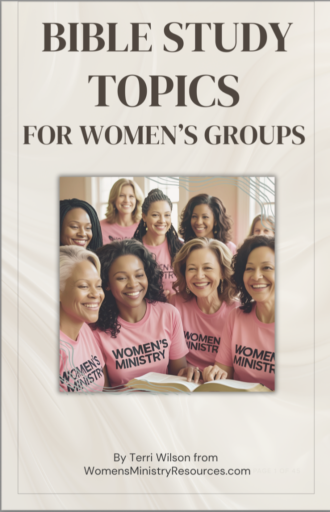 Women Ministry Bible Study Topic Ideas